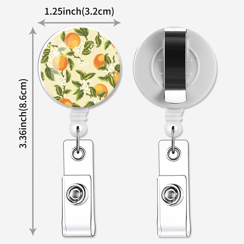 IAMRAVER 2 Pack Retractable Badge Holders Cute Badge Reel Badge