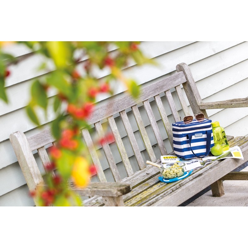 KitchenCraft We Love Summer Nautical-Striped Small Cool Bag, 4.9 L