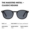 PRIVÉ REVAUX Maestro M/S Sunglasses Unisex-Adulto, 807/M9 Black, 49