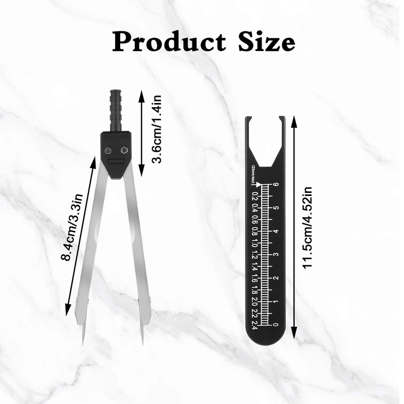Jeffdad EKG Calipers ECG Calipers Measuring Tool Nursing or Doctor