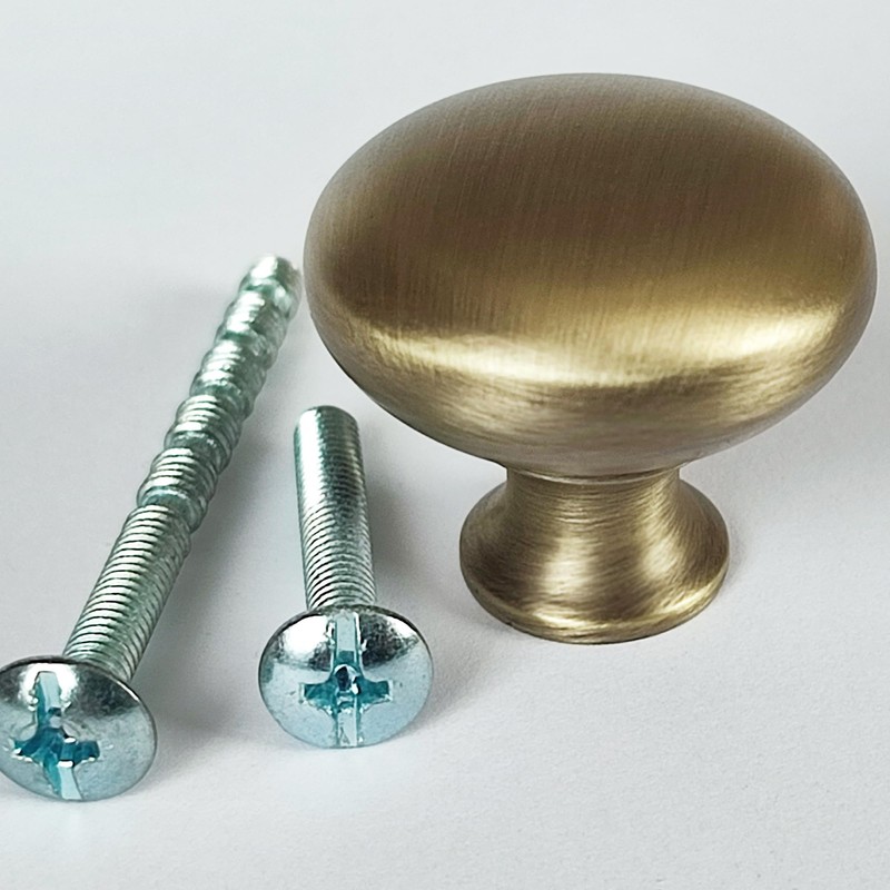 French Furniture Fittings Set of 6 Antique Brass Kitchen Cupboard