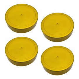 60 x Replacement Lids Neutral Screw Lid Plastic Lid for 250 g Neutral Glasses without Embossing