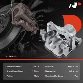 A-Premium Disc Brake Caliper Assembly with Bracket Compatible with Select Toyota and Lexus Models - Camry 2007-2011, Avalon 2008-2011, ES350 2007-2012 - Rear Left Driver Side