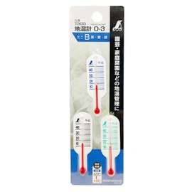 Shinwa Sokutei Earth Thermometer O-3 Mini B Black Blue Green 72633