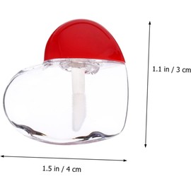 NOLITOY 2 Juegos Botella De Brillo De Labios Contenedor De Barra De Labios Mini Barras De Labios Aceite De Labios Claro Tubos De Brillo De Labios Rojo El Plastico 20 Piezas * 2