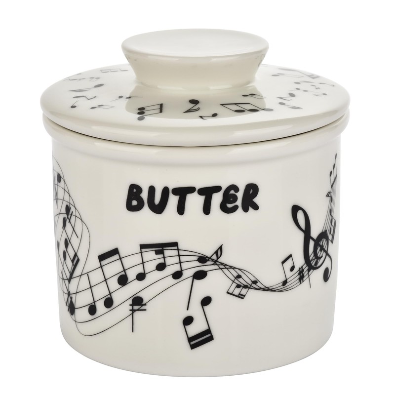 Cat Butter Crock - French Style Ceramic Butter Keeper and