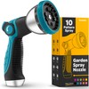 Hose Nozzle [Blue] Heavy Duty Hose Sprayer With 10 Adjustable