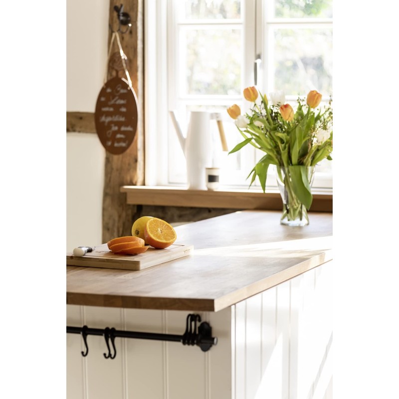 WENKO Bella Bamboo Chopping Board with Juice Groove and 4