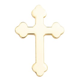 Christian Gold Gothic Crucifix Metal Enamel Pin Badge Lapel