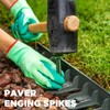 Jetec 50 Pcs 8 Inch Green Landscape Plastic Edging Spikes