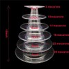 Kithing 6 Tiers Round Macaron Tower Stand Cake Display Rack