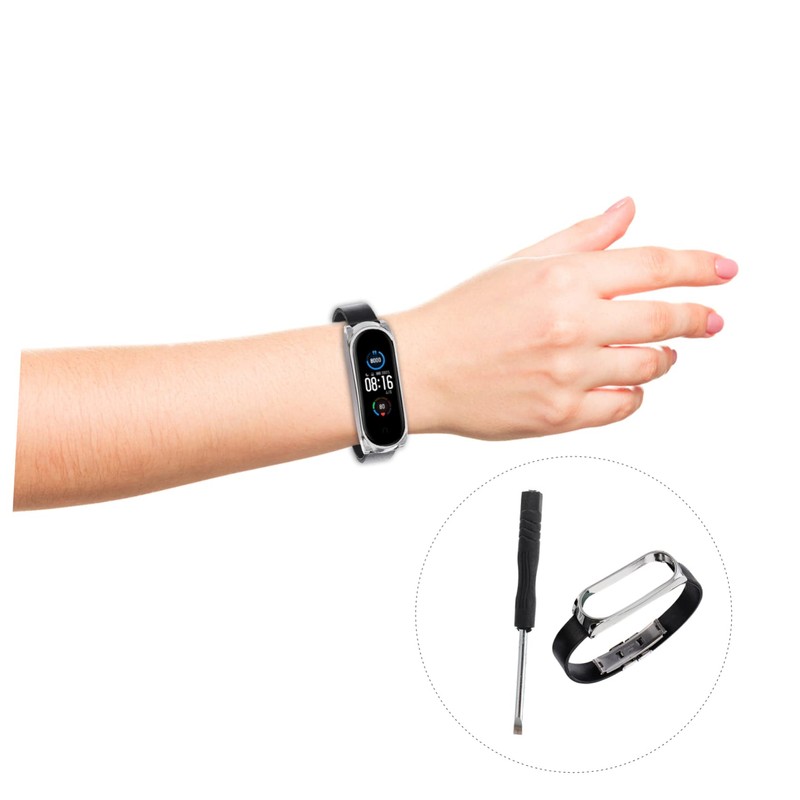 MERRYHAPY Replacement Wristband for Band 5/5 Bracelet Buckle Shell Watch