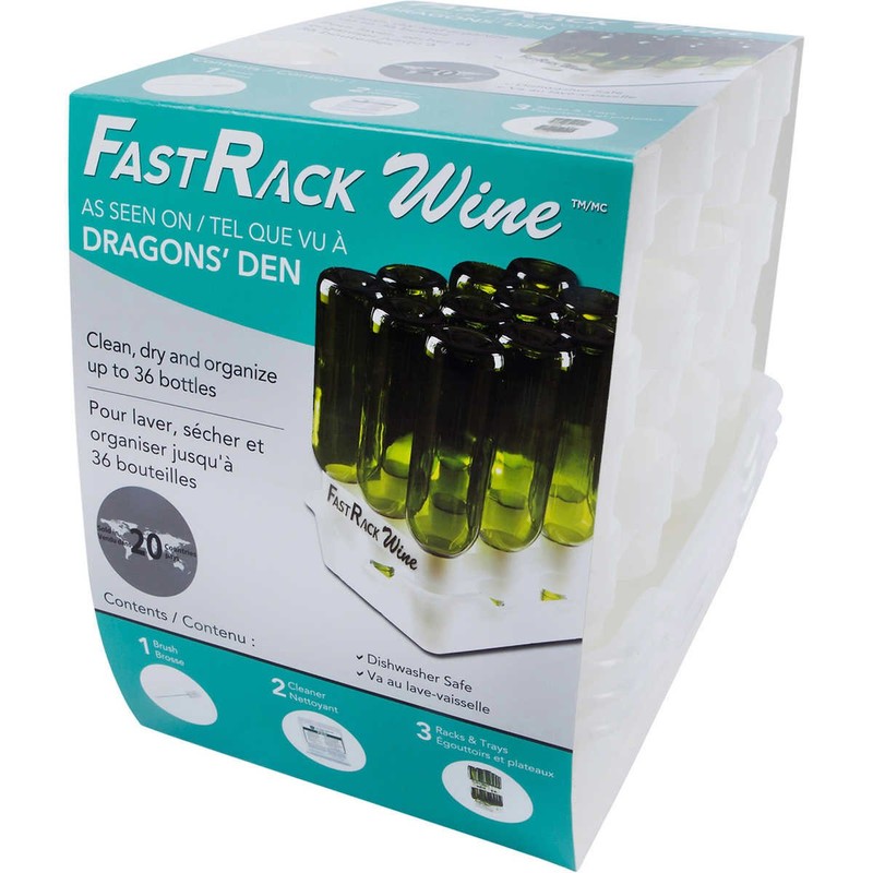 FASTFERMENT - 12-Bottle Drying Rack & Tray| Bottle Drying Tree