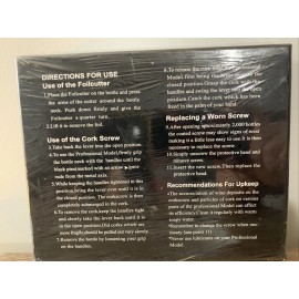 Demenades Corkscrew Bottle Opener Set  Bronze Finish