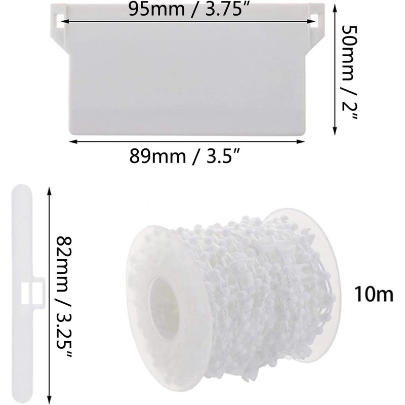 89mm Vertical Blind Repair Kit with 10m Chain and Connector,