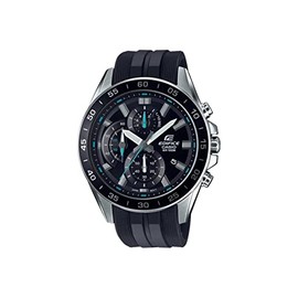 EDIFICE Men's Automatic Wrist Watch chronograph Display and Resin Strap, EFV550P-1A