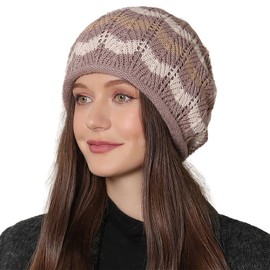 WELROG Women Winter Beanie Hat - Soft Double Layer Ski Skull Cap Slouchy Winter Hats for Women