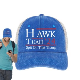 Funny Baseball Hat - Parody Hat Baseball Hat,Mesh Trucker Hat Breathable, Spit On That Thang Sun Hat for Camping, Cycling, Running