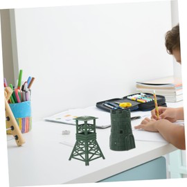 EXCEART 10pcs Set Model Fortress Tower Military Gear Soldier Boys Military Model Pretend Miniature Toy Military Model Decor Simulation Play Tool Model Kit Pretend Toy Plastic