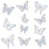 GoldRock Butterfly Prism Window Stickers, Bird Protection, Pack of 14