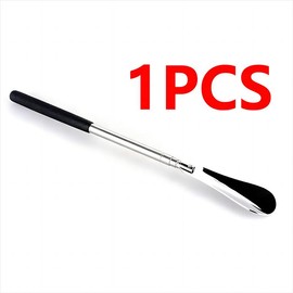 Stainless steel Long Handled Metal Shoe Horn , Adjustable (12" to 26") Shoe Lifter for Men, Women Seniors and Kids ，Men's shoes, women's shoes, elderly shoes - PCS: 1PCS