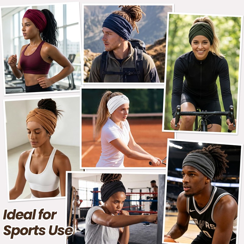 Satin Lined Open Turban Headband Anti-Friction Hair Head Wrap,Black
