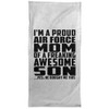 Designsify Gifts, Proud Air Force Mom of Awesome Son, Hand
