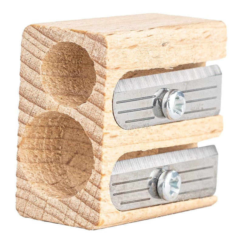 Dixon Lyra Bleistiftanspitzer aus Holz mit Doppelloch (7303210)