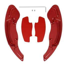 MACHSWON Car Pair Steering Wheel Shift Paddle Shifter Extension Aluminum Alloy Cover Red for Honda Civic 10th gen 2016-2021 for Honda Accord 10th gen 2018-2021 for Honda CR-V 5th gen 2017-2021