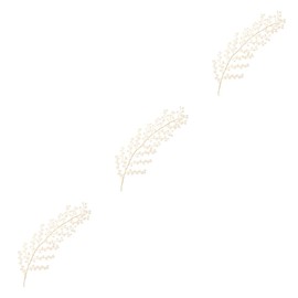 Baluue 3pcs Creative Leaf Shape Bridal Hair Accessory Elegant Women Headdress for Weddings and Birthdays for Thin Thick Hair Gold Copper Wire Design