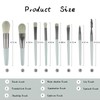 8Pcs Travel Makeup Brush Set Mini Makeup Brushes Set Portable