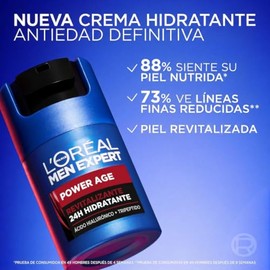 L`OREAL Men Expert Crema Hidratante Anti-Edad Integral con Extracto de Viña Francesa - 1 x 50 ml