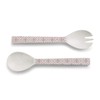 Blessing Salad Red and White 12 inch Melamine Flatware Utensils