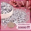 BELLEBOOST 4000PCS 5mm Resin Rhinestones Bulk for Crafting (Clear), Flatback