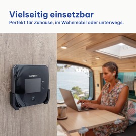 Bracket suitable for Netgear Nighthawk Router M1, M2, M5, Made in Germany, 100% fit, can be used as a stand and wall mount (M1 / M2 / M5)
