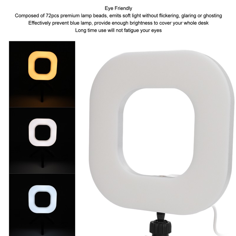 USB Video Light 10 Brightness Level 5 Color 1500lm 72