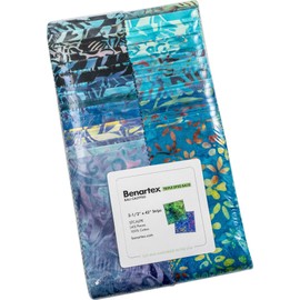 Bali Batik Calypso Strip-Pies 40 2.5-inch Strips Jelly Roll Benartex, Assorted
