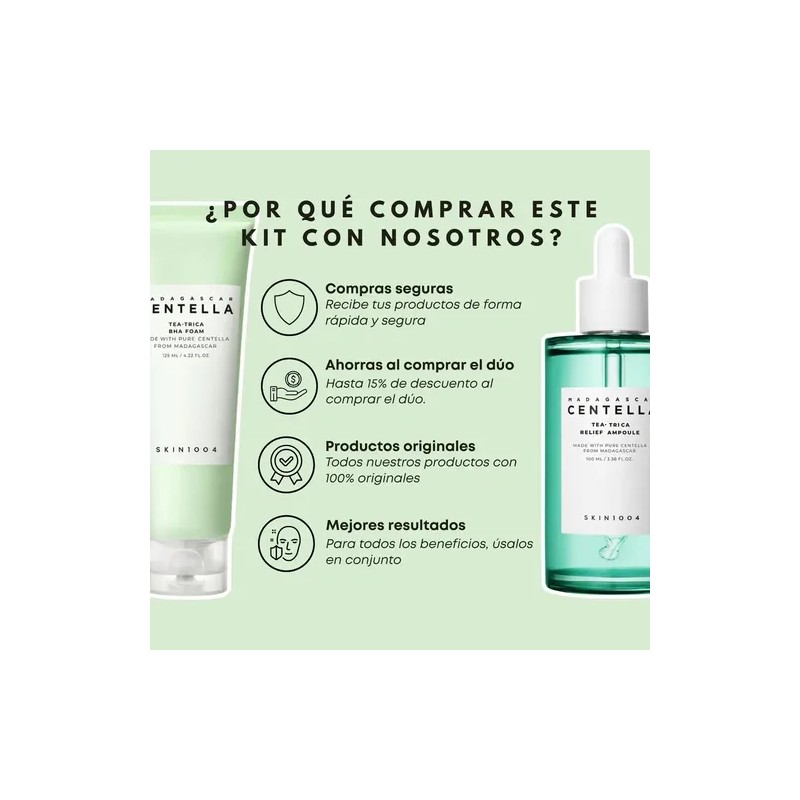 Rutina Sencilla Skin1004 Piel Con Acné Kit Pack Skincare