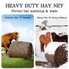 NizHome Round Bale Hay Net, 6x6FT Knotless Hay Nets for