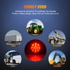 Nilight 4PCS 4” 12LED Red Round Stop Brake Turn Tail