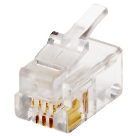 Helos 130385 RJ10 Transparent wire connector 130385, RJ10, Transparent, Plastic, 100 pc(s)