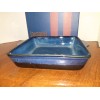 Basque Ceramique Andalusian Stoneware 10" SqBlue LOAF OVEN & Dishwasher