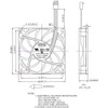 Everflow 80x80x15mm Ultra High Speed 12V DC Fan with PWM,