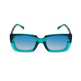 Contacta, DAFNE Women's Polarized Lens Sunglasses Shiny Semi Transparent Clear Vision Emerald 24g, emerald