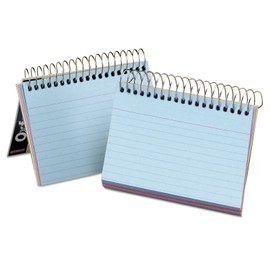 Oxford 40285 Spiral Index Cards, 3 x 5, 50 Cards, Assorted Colors