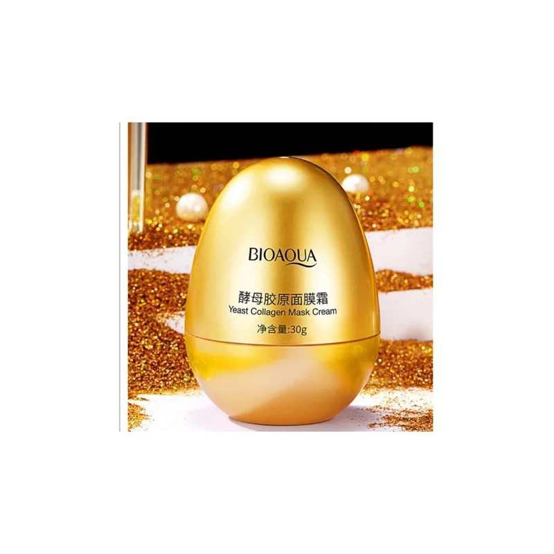 Bioaqua Crema Mascarilla Colágeno Levadura Antiedad Hidrata Todo Tipo De