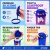 4 Pack 4 Colors Soda Can Lids, Reusable Silicone Airtight