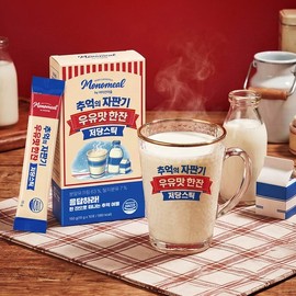 Vitamin Village 비타민마을 모노밀 추억의 자판기 우유맛 한잔 저당스틱 10포 x 10박스 (총100포) Vitamin Village Mono Mill Nostalgic Vending Machine Milk Flavor One Glass Low Sugar Stick 10 Packs x 10 Boxes (Total 100 Packs)