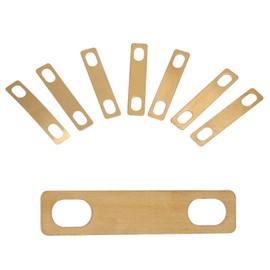 Brass Luthier Neck Shim, 8 Pieces Guitar Neck Repair Shims Good Match Non Damage 0.2 mm 0.5 mm 1 mm Thickness Protection for Bass