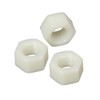 FEEIMOL Nylon Hex Nuts Hex Nut Plastic Nuts White M10